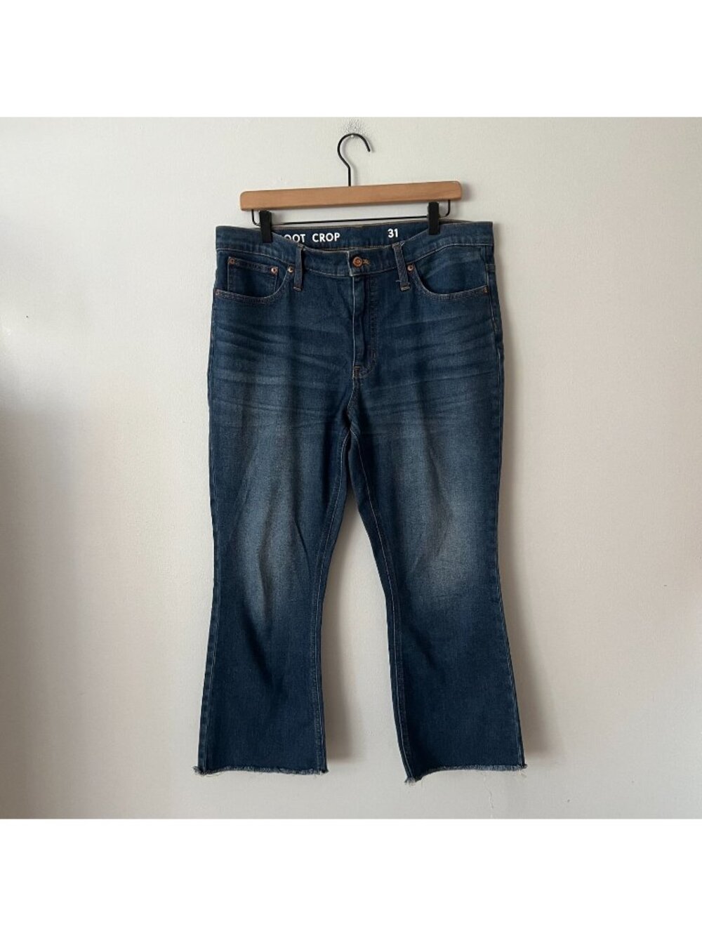 J. Crew 9" Billie Demi Boot Crop Jeans Women's Size 31